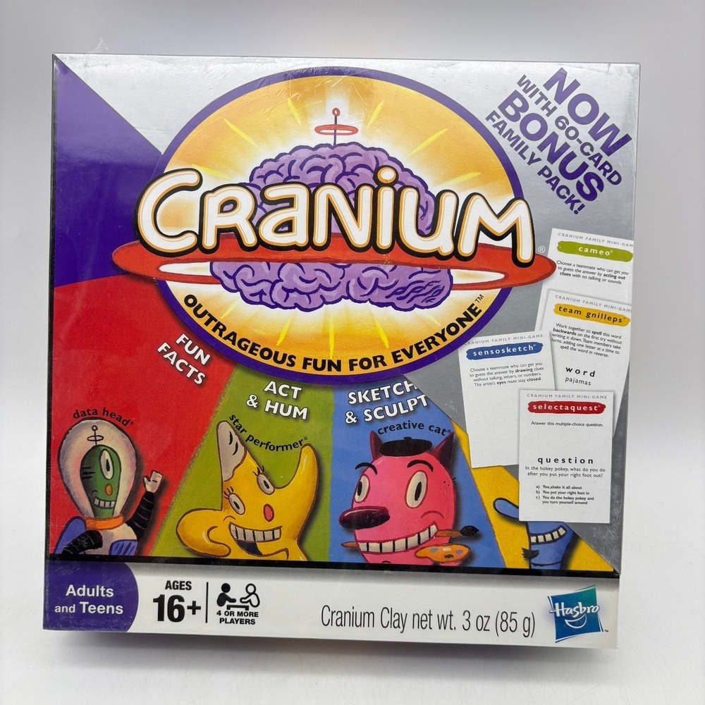 Cranium Board Game Brand New Sealed Hasbro Outrageous Fun For Everyone Bonus
